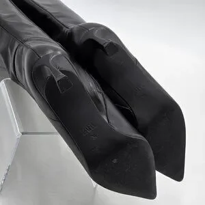 Zara Shoes Zara Black Knee High Kitten Heel Boots Poshmark